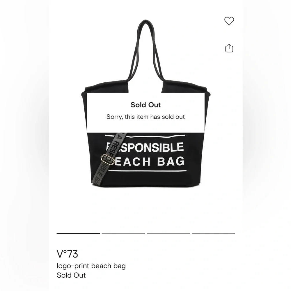 V73 BEACH BAG BLACK - Picture 6 of 10